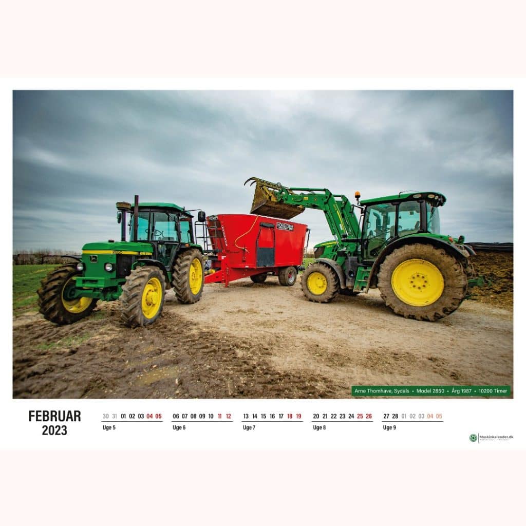 Traktorkalender  John Deere kalender 2023. Se Mere Her