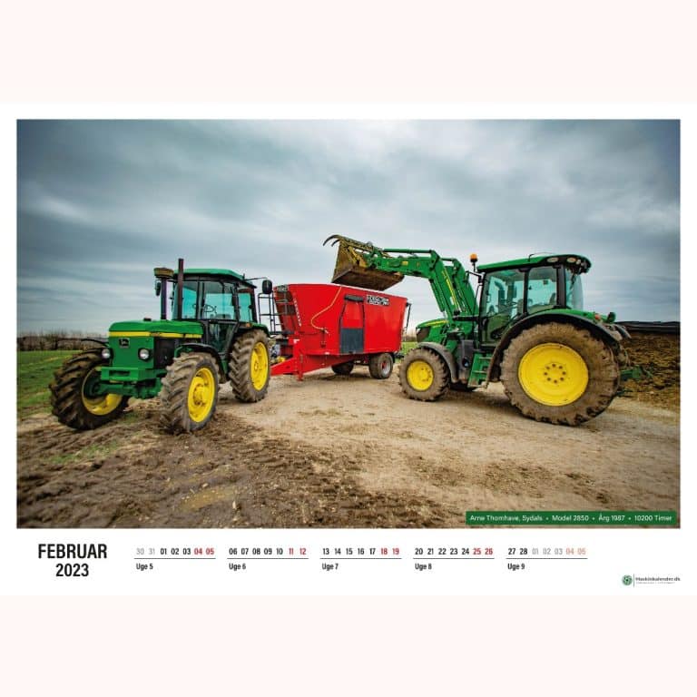 Traktorkalender John Deere kalender 2023. Se Mere Her