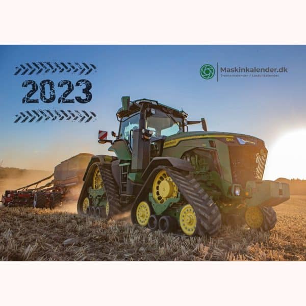 Forside på traktorkalenderen 2023 John Deere
