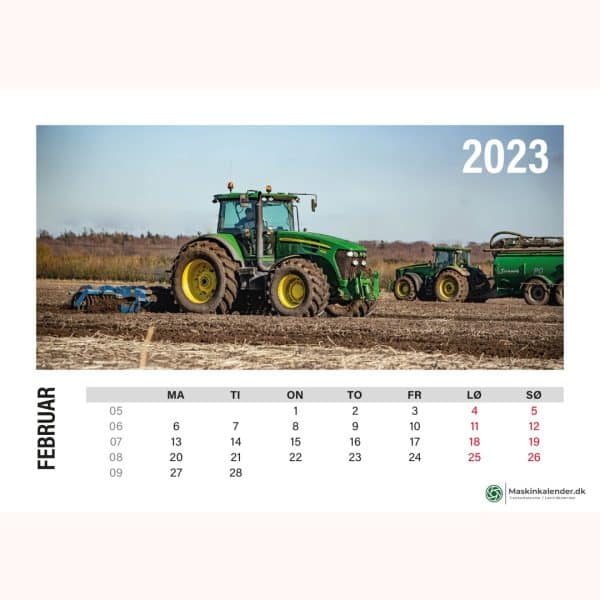 Traktorkalender 2023 med John Deere