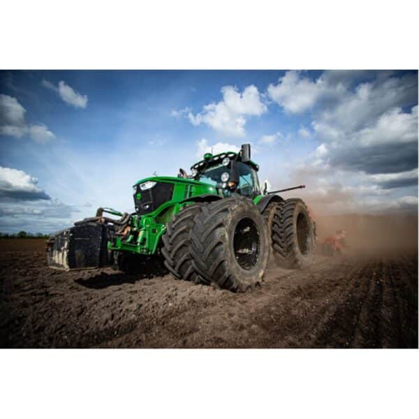 Plakat med stor John Deere Traktor