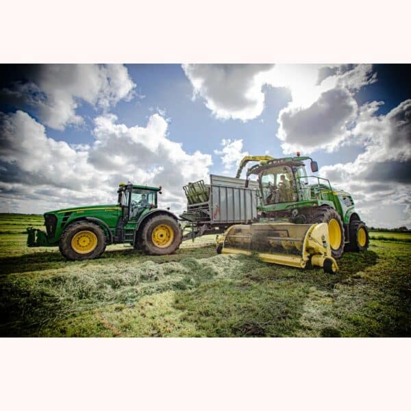 Plakat med John Deere traktorer