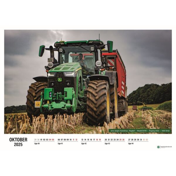 Traktorkalender, John Deere oktober 2025